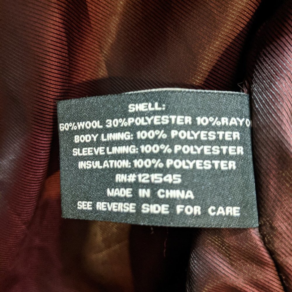 London Fog Classic  Wool Men's coat M - Picture 5 of 8